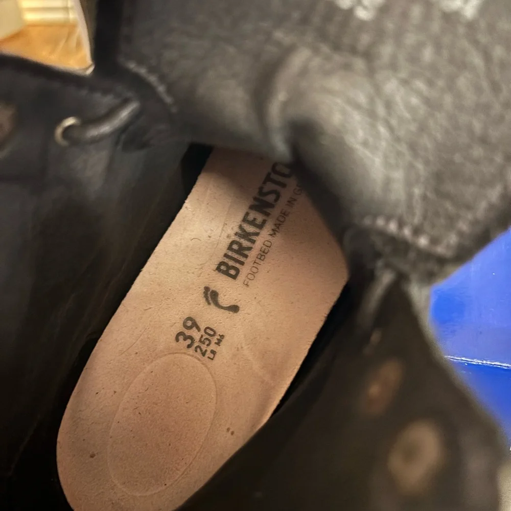 Birkenstock schmale weite narrow fit  very good condition,39 Black Leather Boots - Picture 8 of 10
